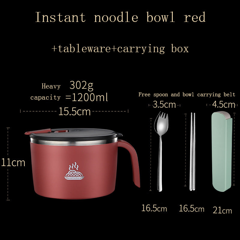 Lunch Box Stainless Steel Instant Noodle Bowl