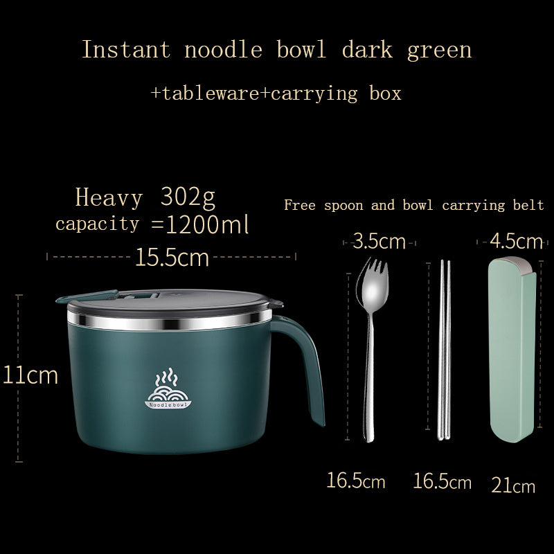 Lunch Box Stainless Steel Instant Noodle Bowl