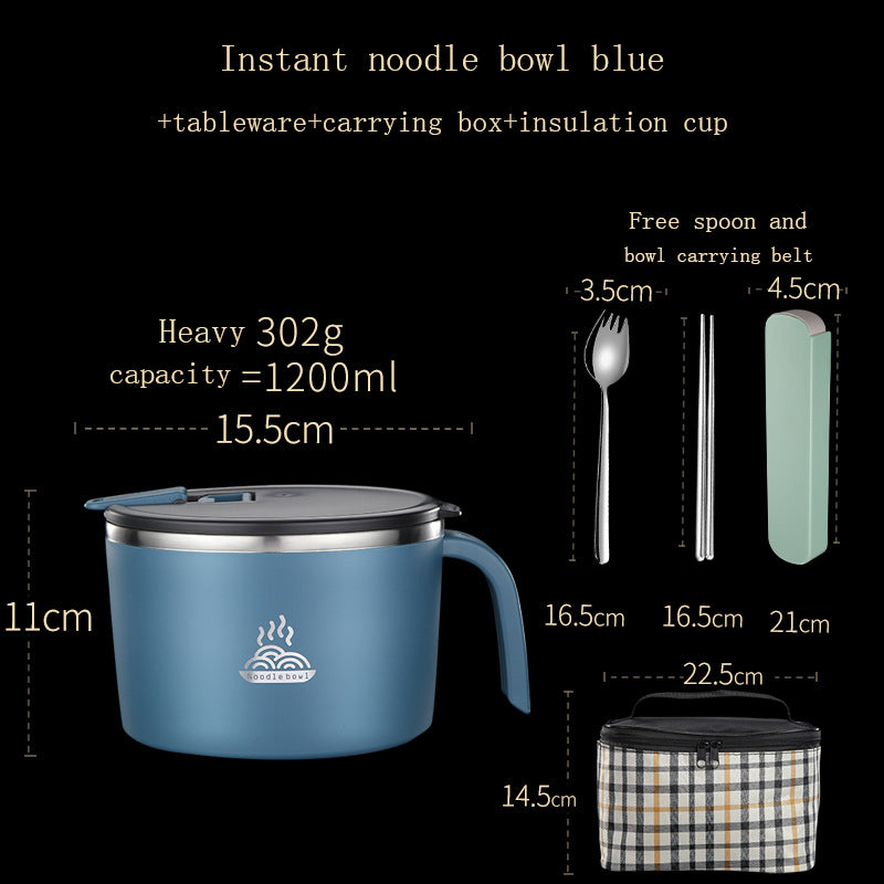 Lunch Box Stainless Steel Instant Noodle Bowl