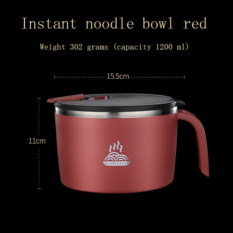 Lunch Box Stainless Steel Instant Noodle Bowl