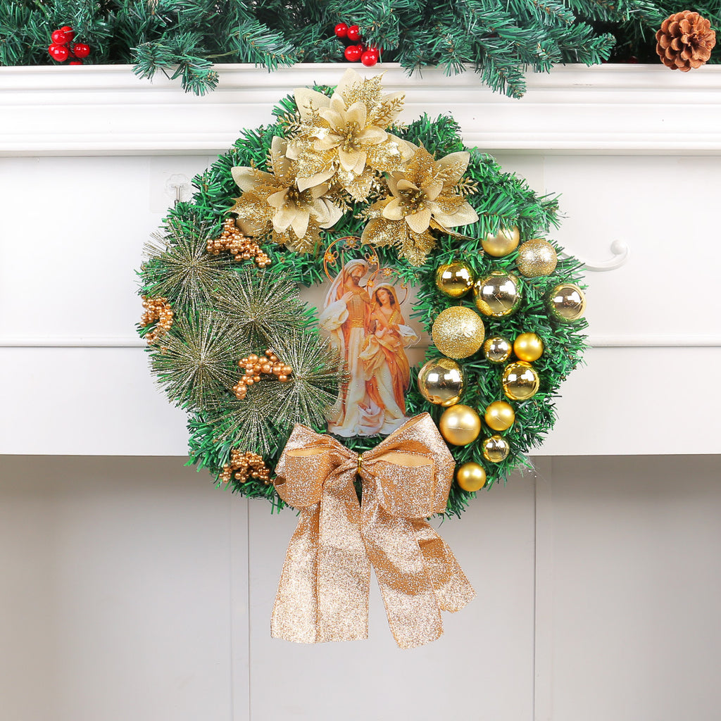Christmas Light Wreath Door And Window Decoration Vine Ring